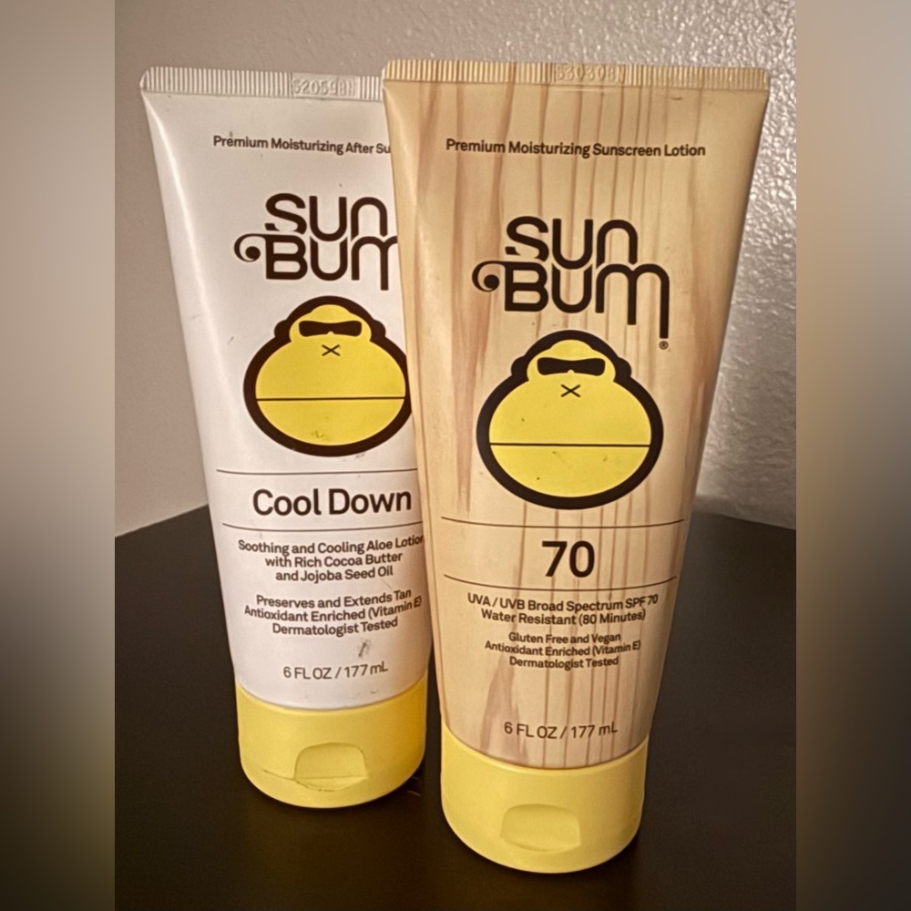 Sun Bum SPF 70 Sunscreen + Cool Down After Sun Lotion Bundle | 6oz | Skincare - Picture 2 of 3